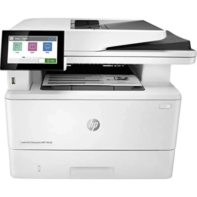 Image of HP LaserJet Enterprise MFP M430f, Black and white, Printer for Business, Print, copy, scan, fax, 50 sheet ADF; Two sided printing; scanning; Front facing USB Compact Size; Energy Efficient; Strong Security