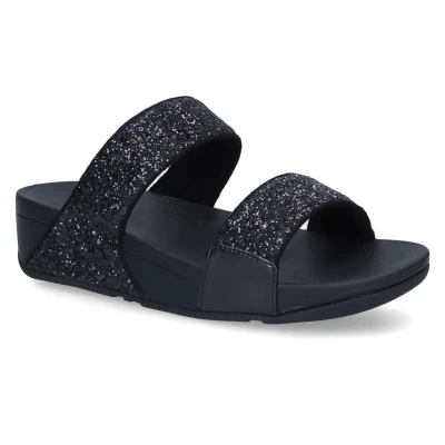 Image of Lulu Glitter Synthetic Women&#039;s Slides Sandals