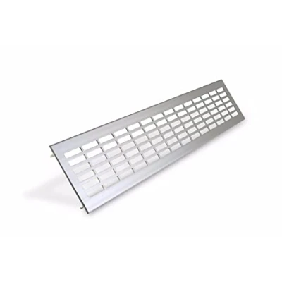 Image of Silver Air Vent Grille Built in Appliances Furniture Aluminium Ventilation Cover. (X 500mm x Y 80mm)
