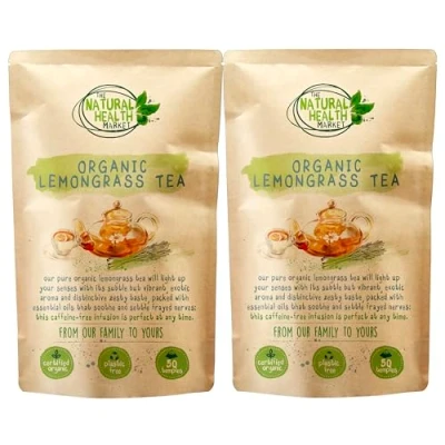 Image of Organic Lemongrass Tea Bags 100 By The Natural Health Market