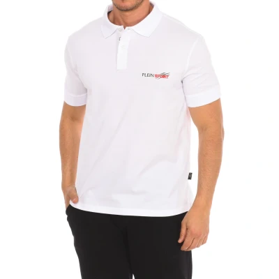 Image of Plein Sport PIPS511 Mens short sleeved polo shirt White Cotton Size Small