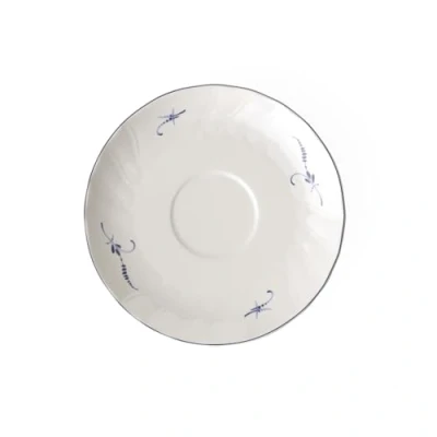 Image of Villeroy &amp; Boch Old Luxembourg Saucer, 16 cm, Premium Porcelain, White/Blue