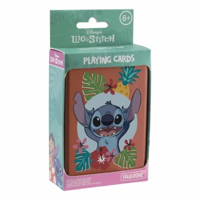 Image of Paladone Lilo and Stitch Playing Cards in Collectible Tin Officially Licensed Disney Card Game, Standard Deck of 54 Cards, Gift for Merchandise Fan