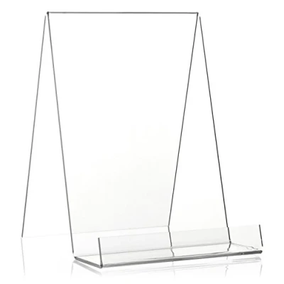 Image of VITAdisplays Plexiglas® Book Stand/Stand as Goods Carrier and Angled Stand in DIN A5 Format