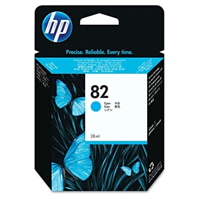 Image of HP CH566A 82 28ML CYAN INK CARTRIDGE