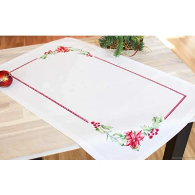 Image of Luca S Table Runner Cross Stitch Kit, Cotton, Multicoloured, 38 x 65 cm