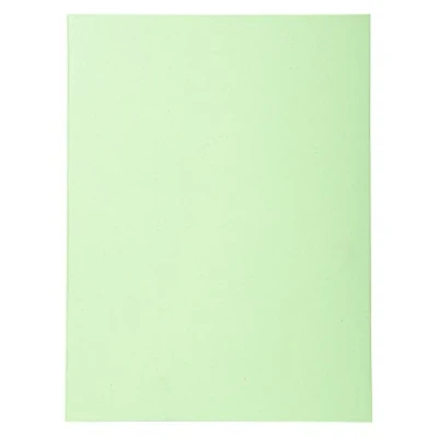 Image of Exacompta Ref 420013E Forever Collection Recycled Square Cut Folder A4 (210 x 297mm), 170gsm Board, Blue Angel Certified Bright Green (Pack of 100)