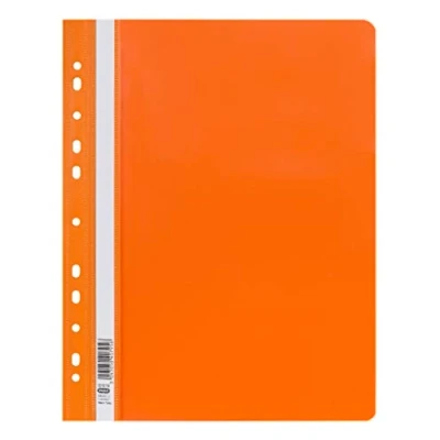 Image of Elba 100742154 A4 File Folder with 11 Holes for Filing Plastic Approx. 225 DIN sheets in orange