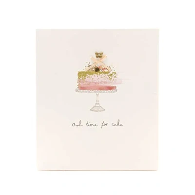 Image of UK Greetings Birthday Card for Her/Female/Friend with Envelope Pretty Cake Design