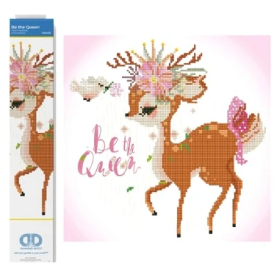 Image of DIAMOND DOTZ Painting, Beginner Kit, Be The Queen, 35 x 35cm