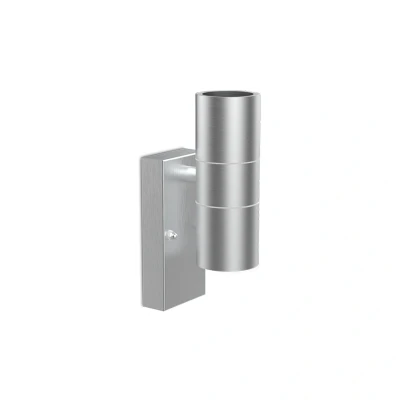 Image of GU10 Up/Down Standard Twin Wall Light Stainless Steel Kosnic Swimley