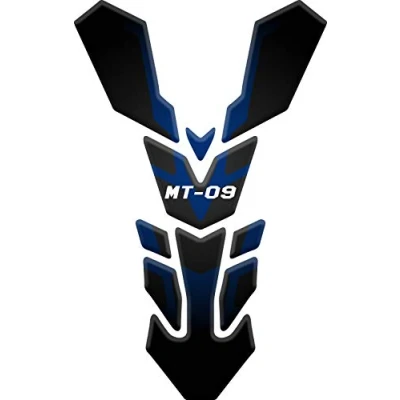 Image of 3D EFFECT RESINED ADHESIVE TANK PAD compatible with Yamaha MT 09 2017 2019 (Blue)