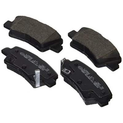 Image of 583021WA35, 583023ZA00, 58302A4B10, 58302A4B60, 58302A6A20 Brake pad set BRECK 25337 00 702 incl. wear warning contact, with acoustic