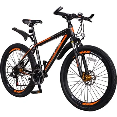 Image of FLYing TOTEM M660 Lightweight 21 speeds Mountain Bikes Bicycles Shimano Alloy Frame with Warranty (Black/Orange)