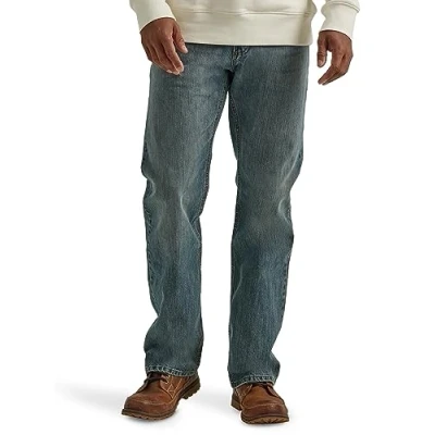 Image of Wrangler Authentics Men&#039;s Relaxed Fit Boot Cut Jean, Tinted Mid Shade, 31W x 30L