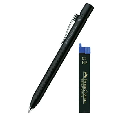 Image of Faber Castell Mechanical Grip pencil 2011, Lead thickness: 0.7 mm (black + replacement leads).