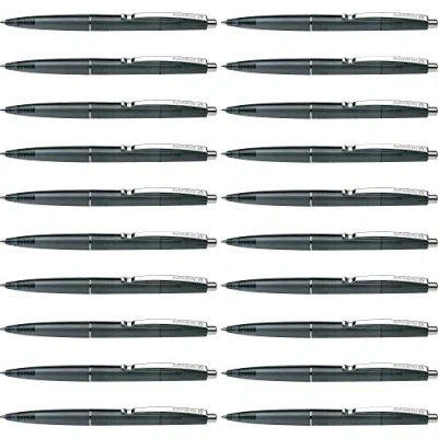 Image of Schneider Icy Colours K20 Ballpoint Pen Transparent Black M Tip Pack of 20