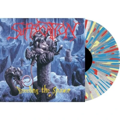 Image of Suffocation Breeding The Spawn Clear with Colour Splatter vinyl 2016 French LP POSH333