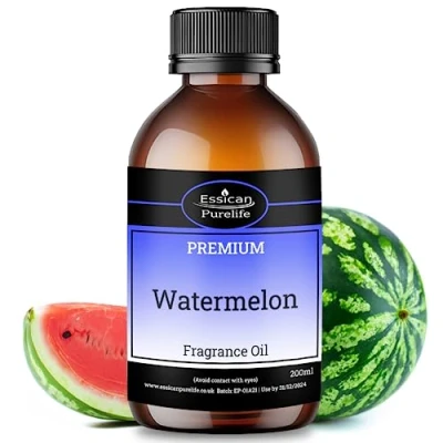 Image of Watermelon Fragrance Oils 200ml, Scented for Burners, Aromatherapy, Essential Diffuser Premium, Perfect Diffuser, Slime, Cosmetics, Wax Melts and Relaxation