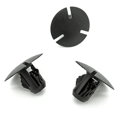 Image of VVO Fasteners Black Plastic Tailgate Lining Clips &amp; Boot Lid for Mercedes Benz C Class, E CLA (Pack of 10)