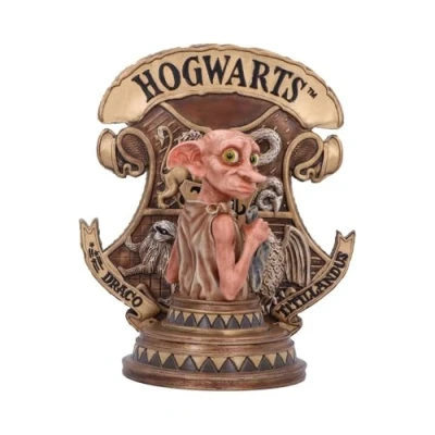 Image of Nemesis Now Officially Licensed Harry Potter Dobby Bookend, Gold, 20cm