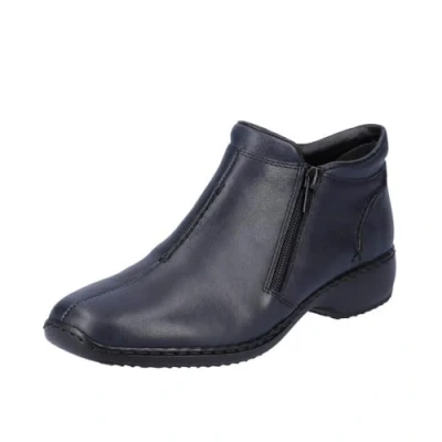 Image of Rieker L3882 15 DORBOSS Navy Leather Womens Ankle Boots 41