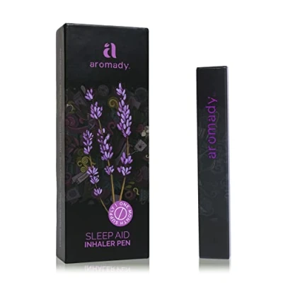 Image of AROMADY™ Personal Portable Aromatherapy Essential Oil Diffuser Sleep Aid Inhaler Pen Lavender, Chamomile, Grape extract Exclusive Melatonin inducing blend Calming &amp; Relaxing