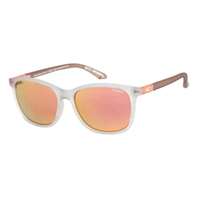 Image of O&#039;Neill Women&#039;s Polarized Sunglasses Matte light grey/Gold Pink mirror Lens ONMALIKA2.0 165P size 55 16 140 mm