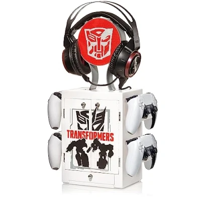 Image of numskull Offizieller Transformers Gaming Locker Controller Halter &amp; Headset Ständer für PS5, Xbox Series XS und Nintendo Switch