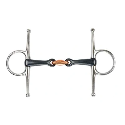 Image of Shires Full Cheek Lozenge Black Sweet Iron Horse Bit UK 5 1/2&quot;,