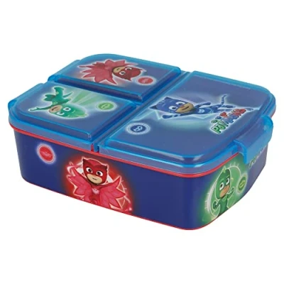 Image of Stor PJ MASKS Kids Children’s 3 Compartment Sandwich Lunch Box