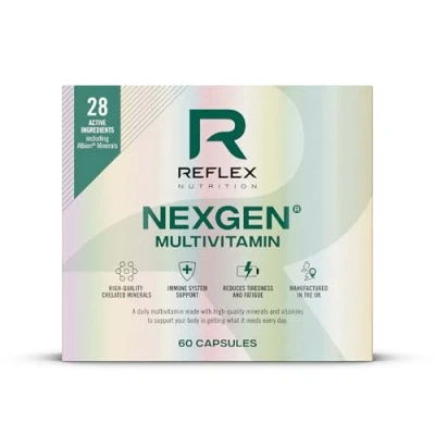Image of Reflex Nutrition Nexgen® Multivitamins and Minerals for Immune Support (60 Caps) Multi Mineral Vitamins System Tiredness Fatigue Vitamin D Magnesium C Zinc