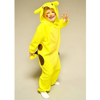 Image of Kids Size Yellow Electric Chinchilla Costume (Small (3 4 years))