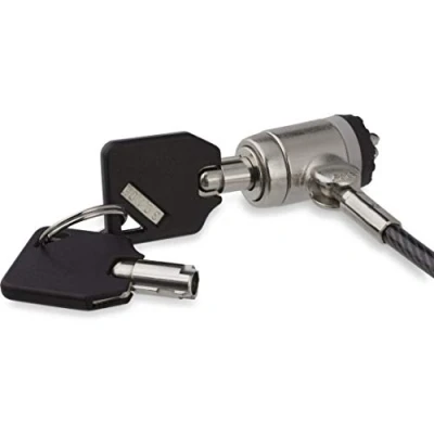 Image of StarTech.com 6ft (2m) Laptop Cable Lock with Keys Keyed Security for Compatible K Slot Laptops, Desktops, Computers &amp; Other Devices Anti Theft Vinyl Coated Steel (LTLOCKKEY)