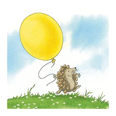 Image of Percy the Park Keeper A Birthday Balloon Blank Greeting Card with Envelope