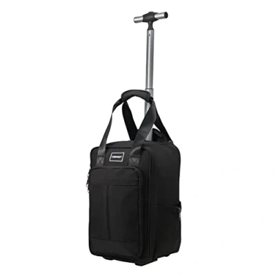 Image of Cabin Max Narvik 2.0 Stowaway 20L Trolley Case 40x20x25 cm for Ryanair Under Seat (Black)