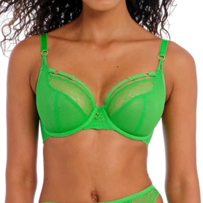 Image of 400102 Freya Temptress Plunge Bra Poison Green