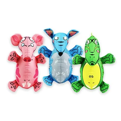 Image of Playtime Ancol Dog Toy pink, blue or green colour will vary