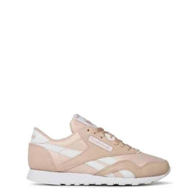Image of Reebok Women&#039;s Classic Nylon Sneaker, PINSTU/FTWWHT/FTWWHT, 5 UK