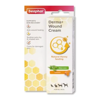 Image of Beaphar Wound Ointment for Pets First Aid Treatment Superficial Cuts &amp; Abrasions Soothes Regenerates Skin Suitable Dogs, Cats, Small Animals Birds 30 ml