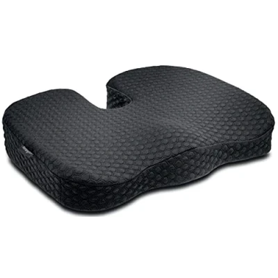 Image of Kensington Premium Cool Gel Seat Cushion, Black Relieves Spine Pressure, Improves Posture, Siatica, Orthorpedic (K55807WW), 363x460x71