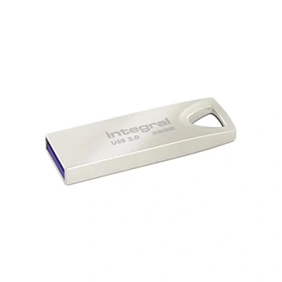 Image of Integral 32GB USB Memory 3.2 Gen 1 Flash Drive Arc Metal Casing up to 70MB/s