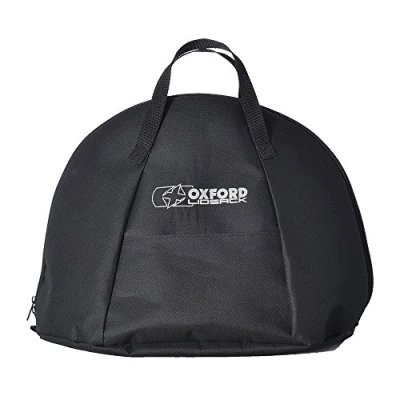 Image of Oxford Lidsack Motorcycle Helmet Bag Motorbike Storage Luggage Water Resistant Portable Carry Black
