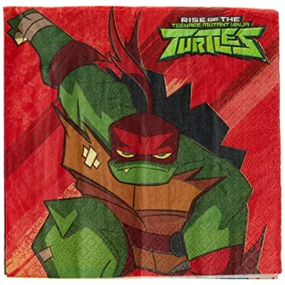 Image of (PKT) Rise of The TMNT Luncheon Napkins 33cm (16 pk)