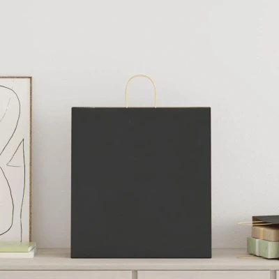 Image of vidaXL Paper Bags 50 pcs with Handles Black 45x17x48 cm