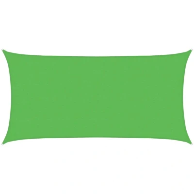 Image of vidaXL Sunshade Sail 160 g/m² Light Green 4x7 m HDPE