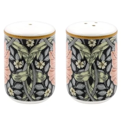Image of The Leonardo Collection LP94857 Ceramic Salt and Pepper Shaker Set Pimpernel design of 2 Condiment Dispenser, Multicolor