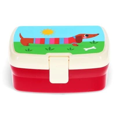 Image of Rex London Lunch Box with Tray Sausage Dog