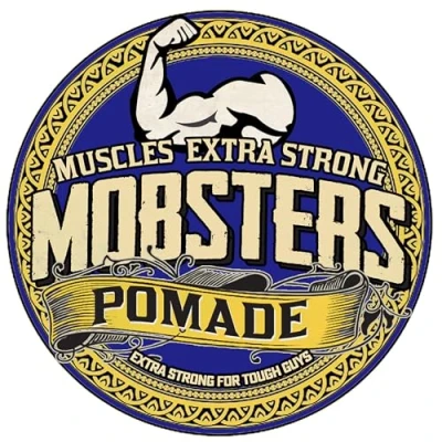 Image of Mobsters Pomade for Men Strong Hold Water Based Deluxe Matt Finish Hair Wax Pro Salon Use Large 140ml Tin Special Edition (Muscles)…