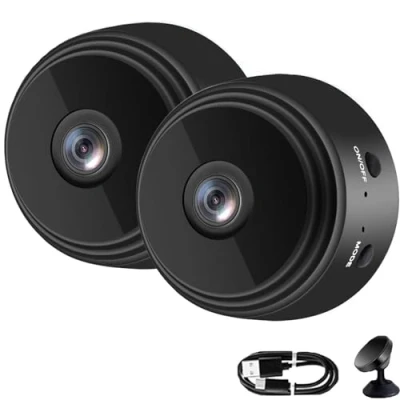 Image of behound Camtrix Magnetic Mini Security Camera,Camtrix Camera,Mini 1080p Hd Wireless Outdoor Camera,Hidden Camera Detectors With TF Card (Black*2)